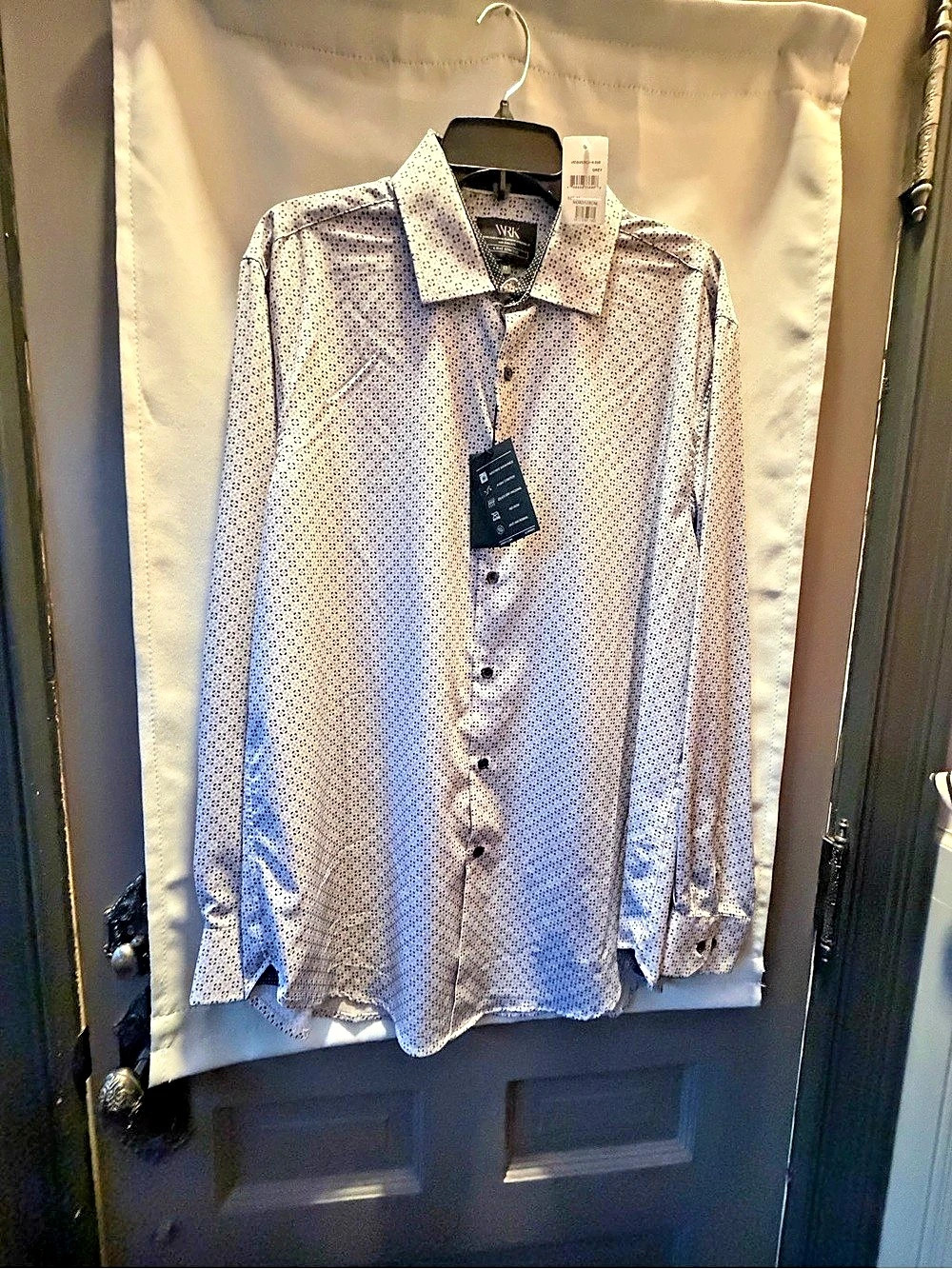 WRKNY  Men's Geometric Button Down